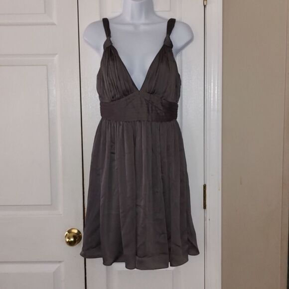 BCBGeneration  pewter  party wedding graduation dress  Sz 6 - Picture 1 of 6